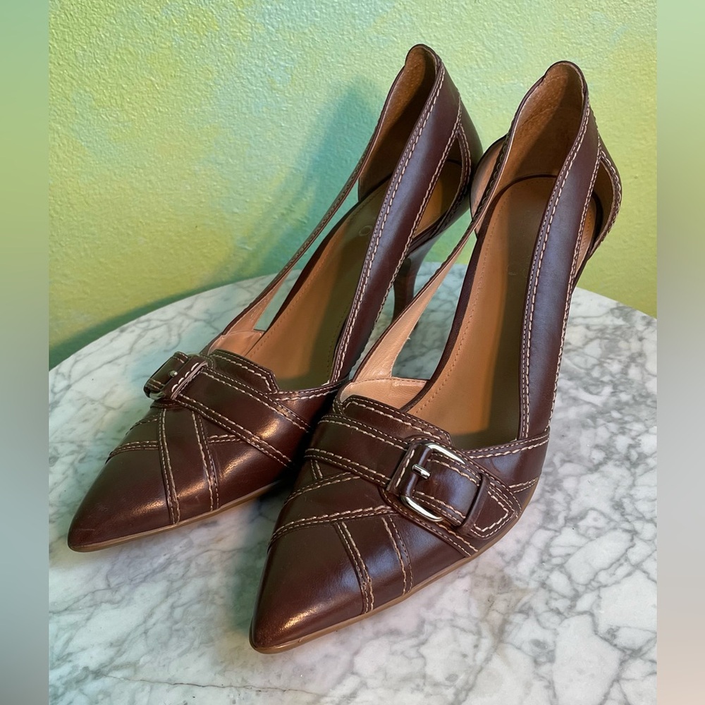 Franco Sarto Side-Buckle Pumps